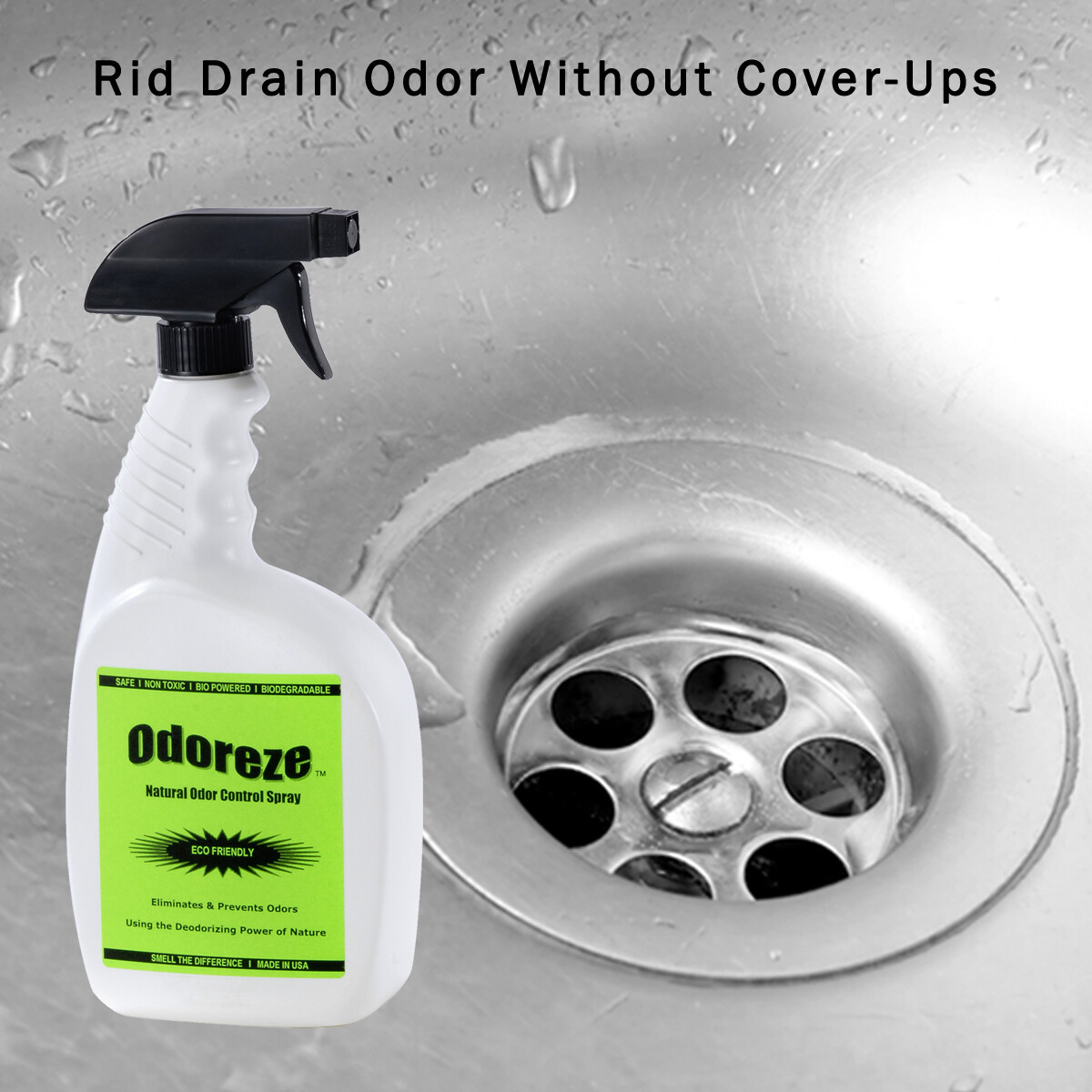 ODOREZE Natural Drain Odor Eliminator: Makes 64 Gallons to Clean Stench gallery
