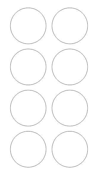 2" White Round Label Dots Stickers Color Coding Inventory 2 Inch Dot gallery