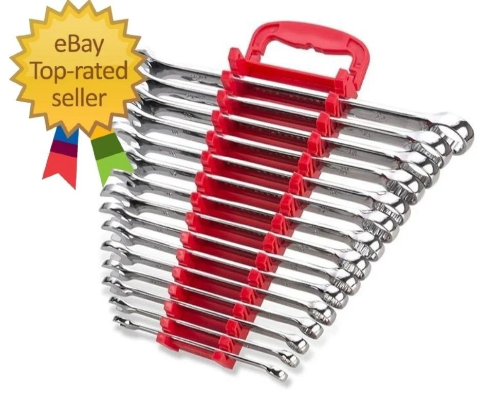 Max Torque 15-Piece Premium Combination Wrench Set, Chrome Vanadium Steel, Long gallery
