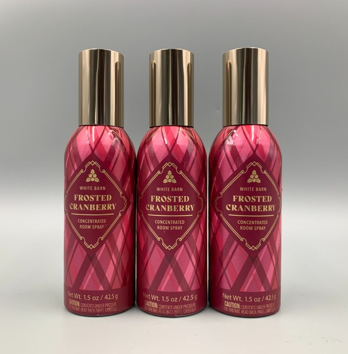 Bath & Body Works Frosted Cranberry Concentrated Room Spray 1.5 Oz S/3 #768K gallery