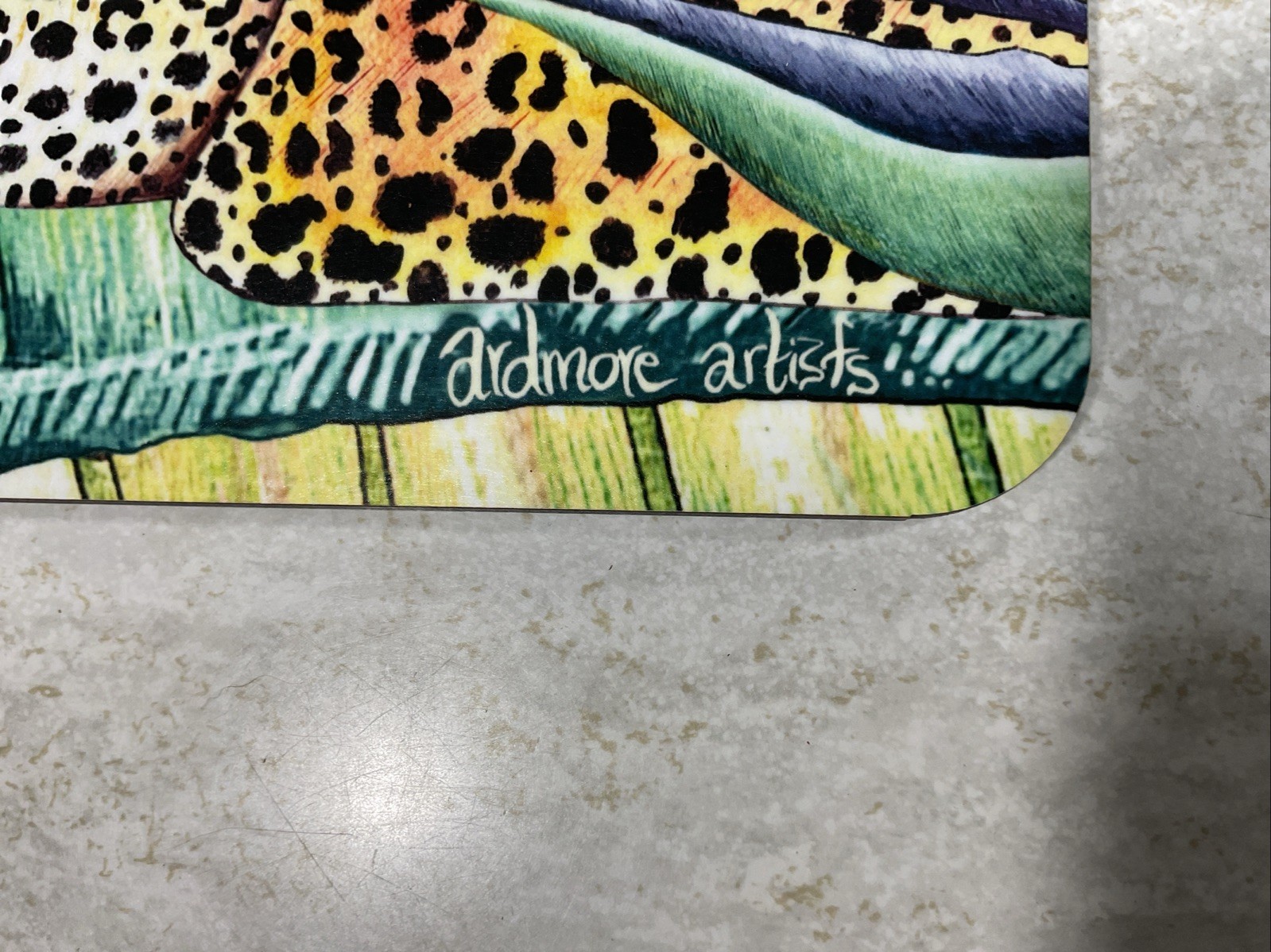 Ardmore Designs Luxury Brand Hardboard Placemats Monkey Paradise In Olive gallery