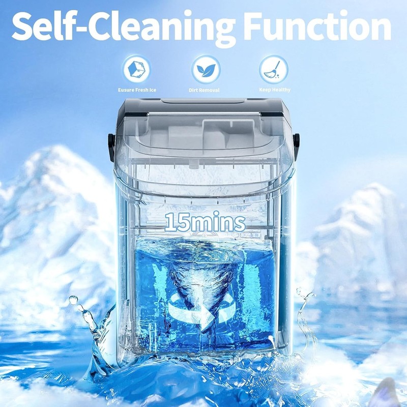 Antarctic Star Nugget Ice Maker Countertop 34 lbs Day gallery