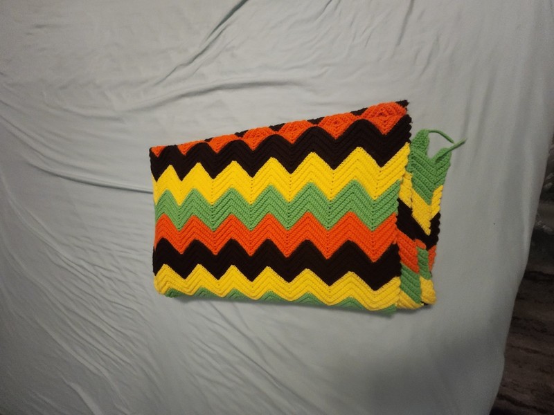 Hand-Crocheted Chevron Blanket gallery
