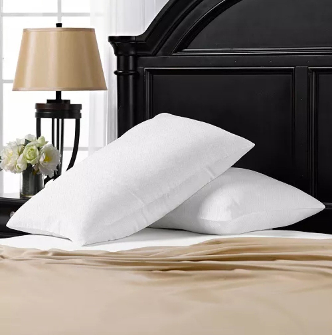 Ella Jayne Simple Comfort Pillow Set Of 2, White – Medium fill gallery