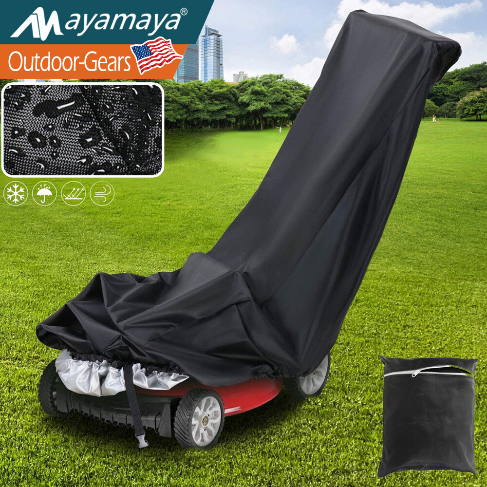 Push Lawn Mower Cover Waterproof Sun Protector Walk Behind Movers Universal 25” gallery