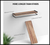 Floating Shelves Wall Mounted Set of 2, Rustic Wood Wall Storage Shelves for Bed gallery