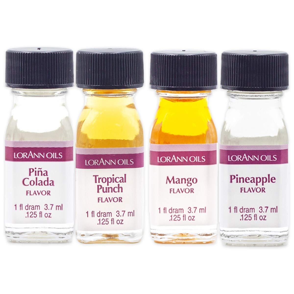 LorAnn SS Tropical Variety pack, 1 dram .0125 fl oz - 3.7ml bottles - 4 pack ... gallery