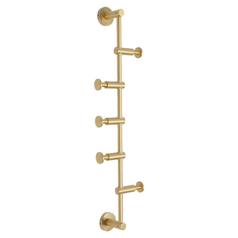 Wall Mounted Coat Rack with 5 Adjustable Hooks Vertical Coat Hat Umbrella Hanger gallery