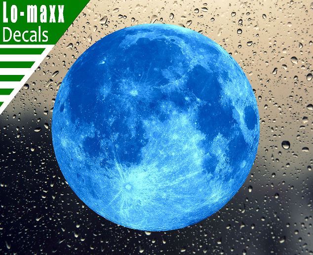 Blue Moon High Quality Graphic Wall Window Various Sizes Printed Vinyl Sticker gallery