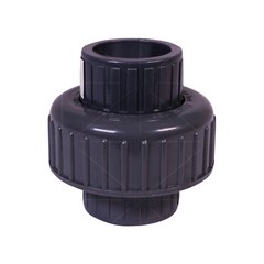 Midline Valve PVC Union Coupling Pipe Fitting 1/2”-2” Solvent Connection Grey