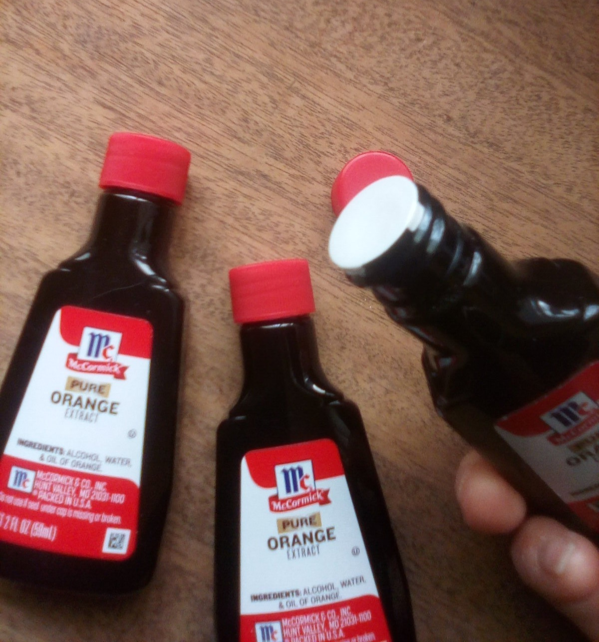 Pure Orange Extract, McCormick, 6oz TOTAL (three 2oz bottles) sealed (no box) gallery