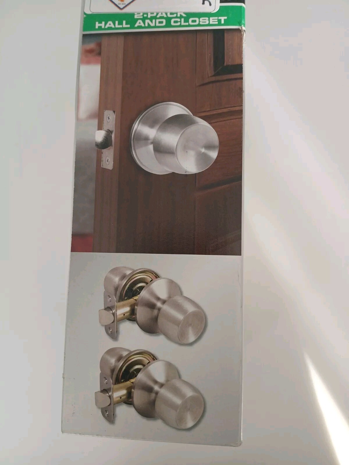 Defiant Brandywine Hall & Closet Door Knob 2 Pack Stainless Steel Finish New gallery