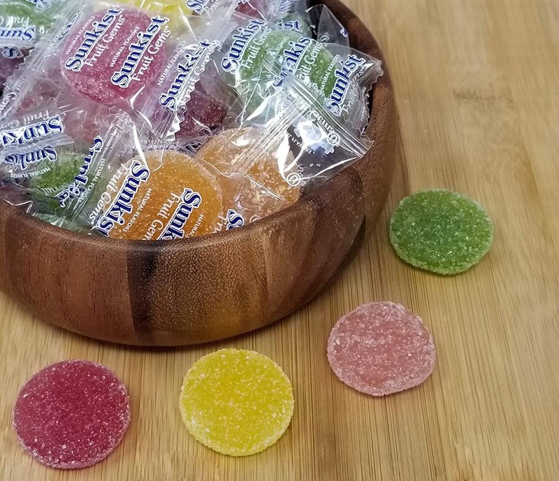 Sunkist Fruit Gems Soft Candy Assorted Natural Flavors 0.5lb | Free Shipping! gallery