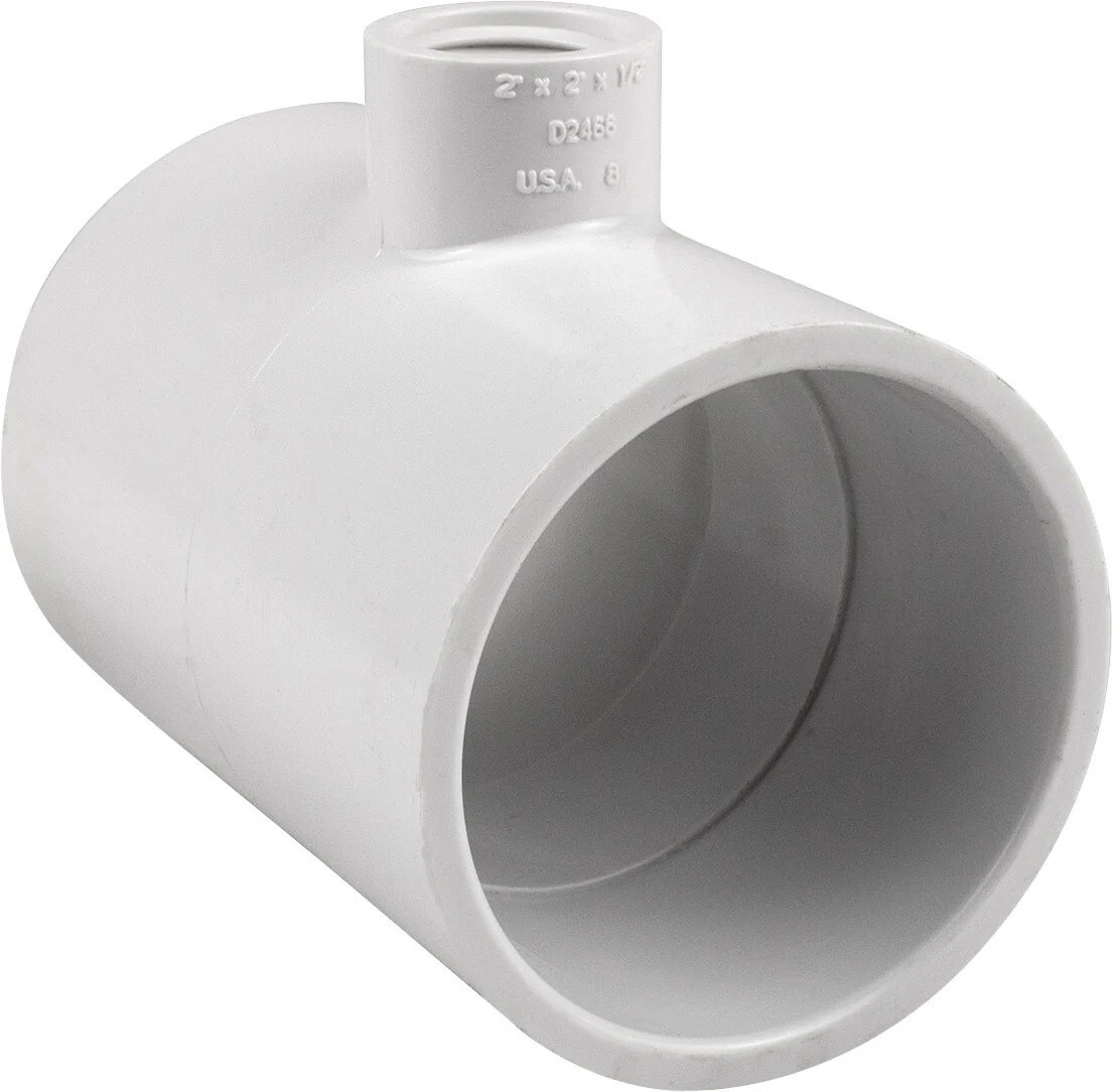 New 2"x2"x0.5" NPT Thread Generic Pipe Tee for Hayward® Salt System Flow Switch gallery
