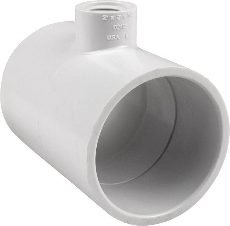 New 2"x2"x0.5" NPT Thread Generic Pipe Tee for Hayward® Salt System Flow Switch gallery