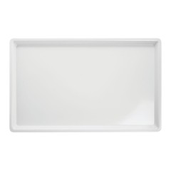 HUBERT® Platter Rectangular White Melamine- 20″ L x 12″ W x 2″ H