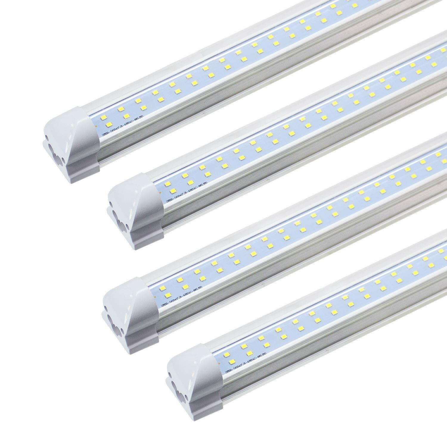 25PCS JESLED T8 8FT LED Shop Light Fixtures 72W 8Foot LED Tube Light Bulbs 6500K gallery
