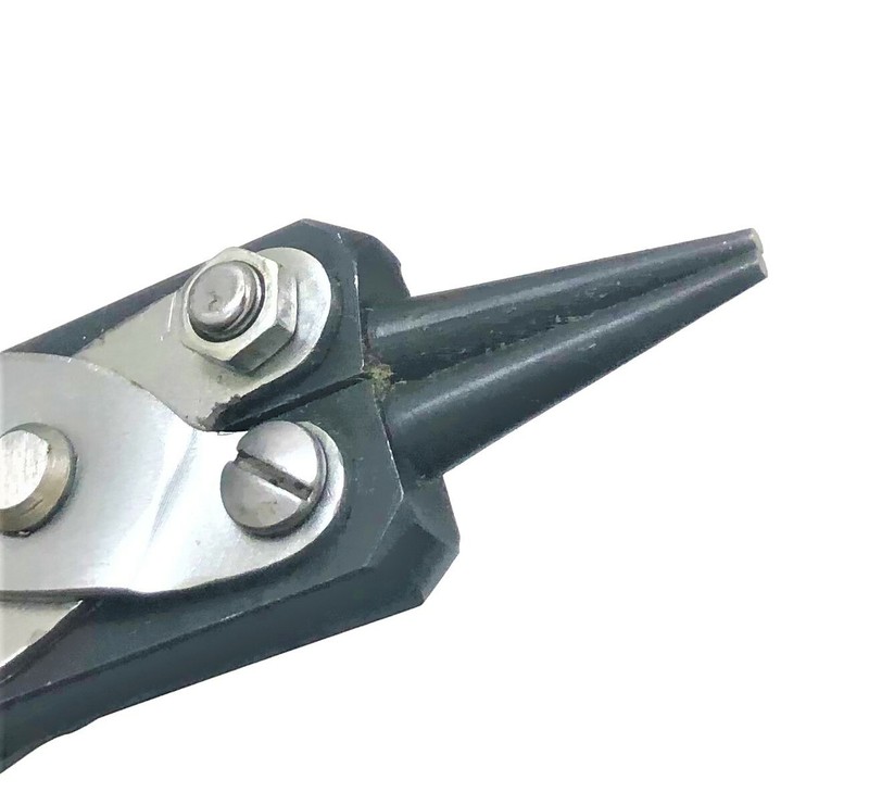 8" Round Nose Parallel Action Pliers Jaw with PVC Coated Handles 200mm gallery