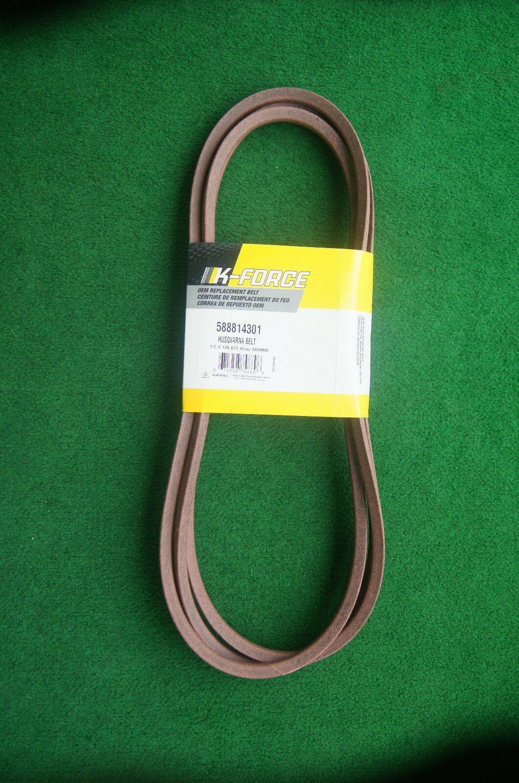 Replacement for HUSQVARNA BELT 588814301 with ARAMID FIBER REINFORCEMENT gallery