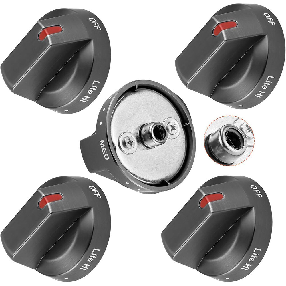 New 5pcs Gas Burner Knobs Dial DG64-00473B Fors Samsung Range Oven NX58M6850SG
