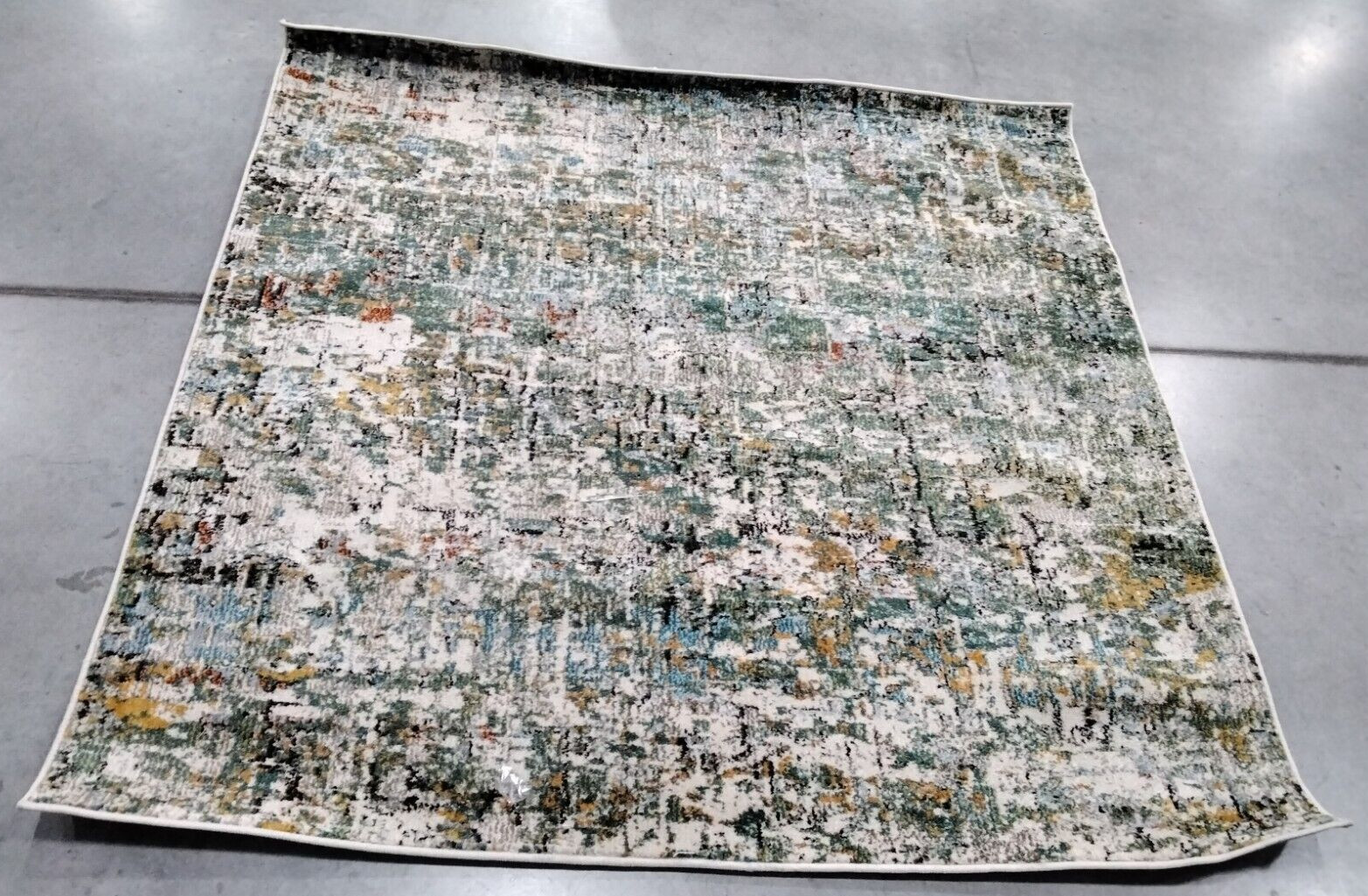 TURQUOISE 5' X 5' Square Back Stain Rug, Reduced Price 1172735628 MAD460Y-5SQ gallery