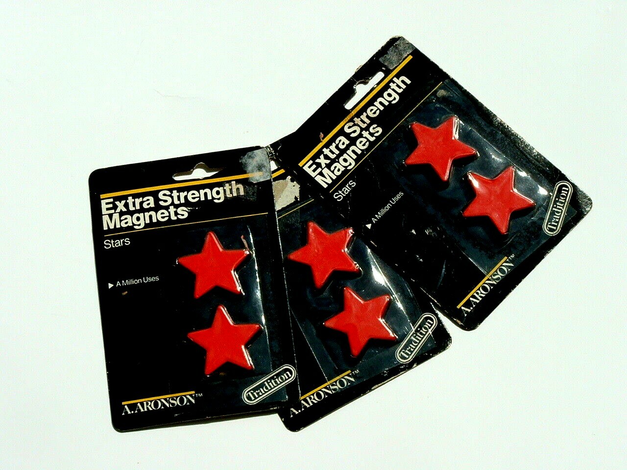 Set Of 3 Aronson Extra Strength Magnets Red Stars Perfect for Teachers gallery