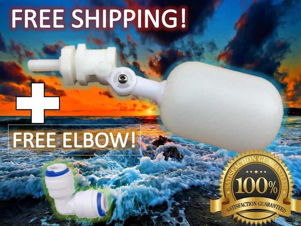 1/4" Mini Adjustable Float Valve Animal Auto-Fill Waterer Push-Fit FDA Approved gallery