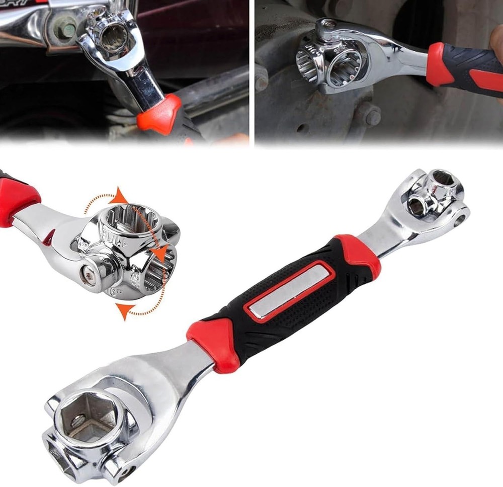 52 in 1 Universal Wrench Multi-Function Socket Tiger Spanners Adjustable Tools