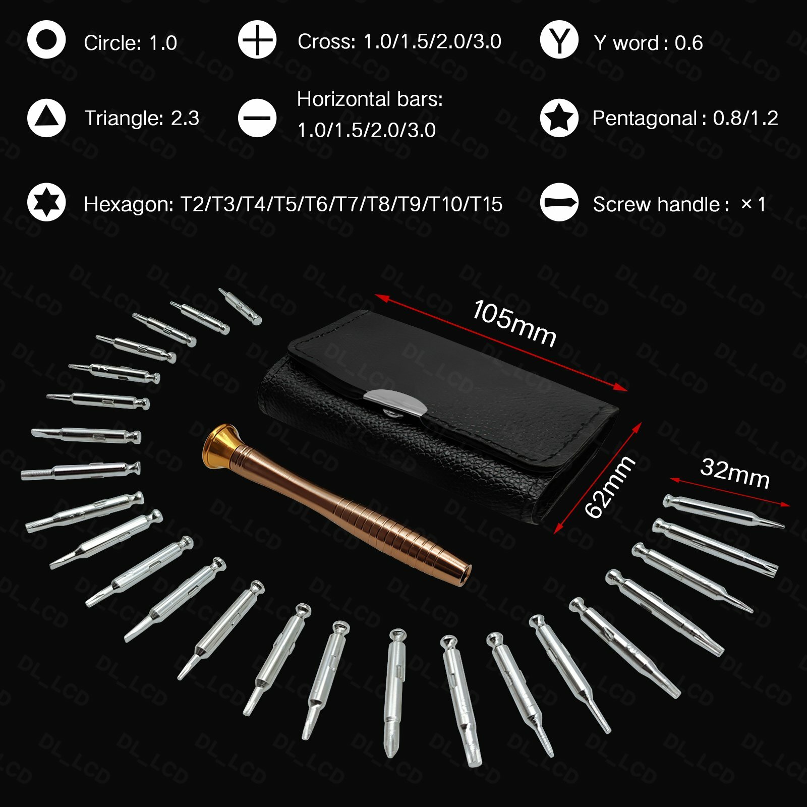 Screwdriver Set 25 in 1 Mini Precision Screwdriver Portable Repair Tool Kit New gallery