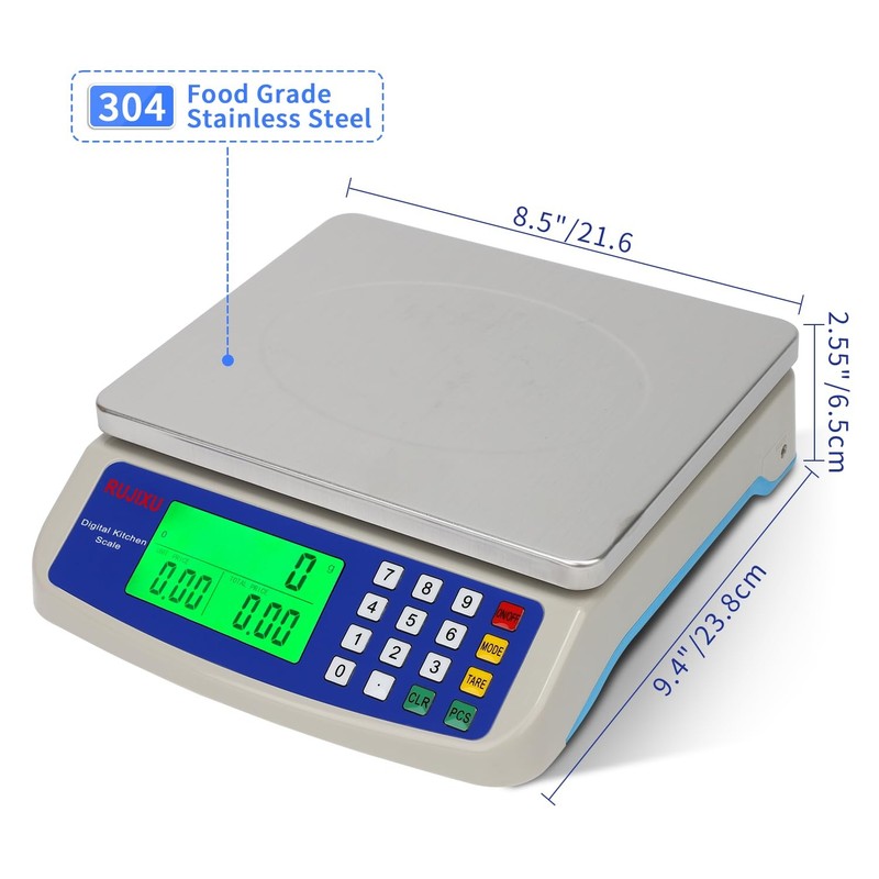 Digital Kitchen Scale 30KG 66LB Commercial Food Price Computing LCD Tool gallery