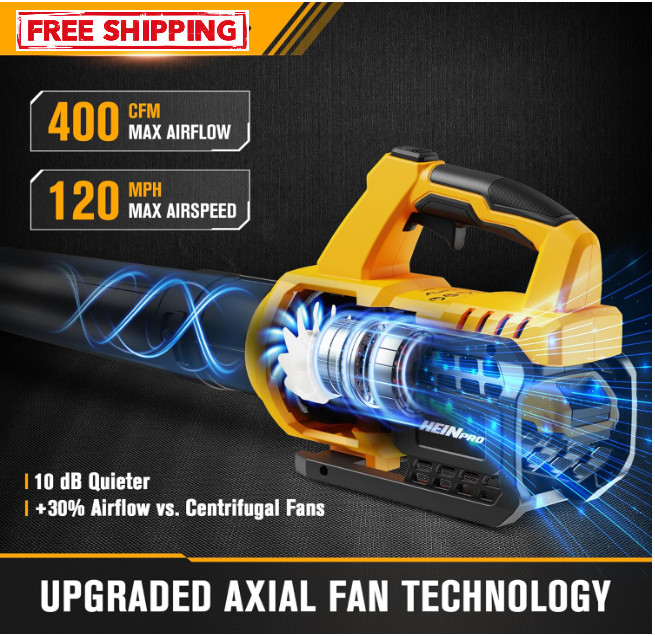 ordless Leaf Blower for Dewalt 20V Max Battery (Battery not Included) 400CFM gallery