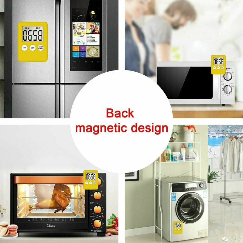 LCD Digital Large Kitchen Cooking Timer Count-Down Up Clock Alarm Magnetic gallery
