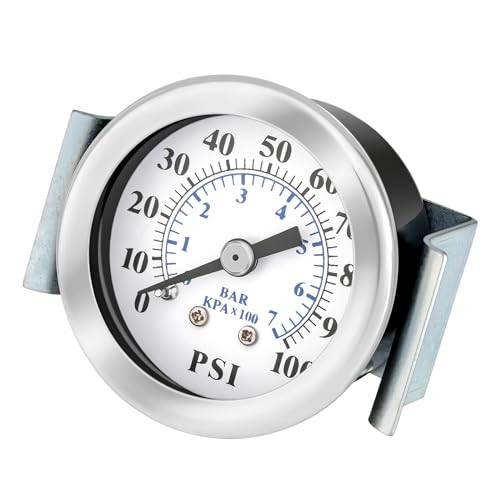 0-100psi Center Back Mount Dry Non-Fillable Low Pressure Gauge with Panel gallery