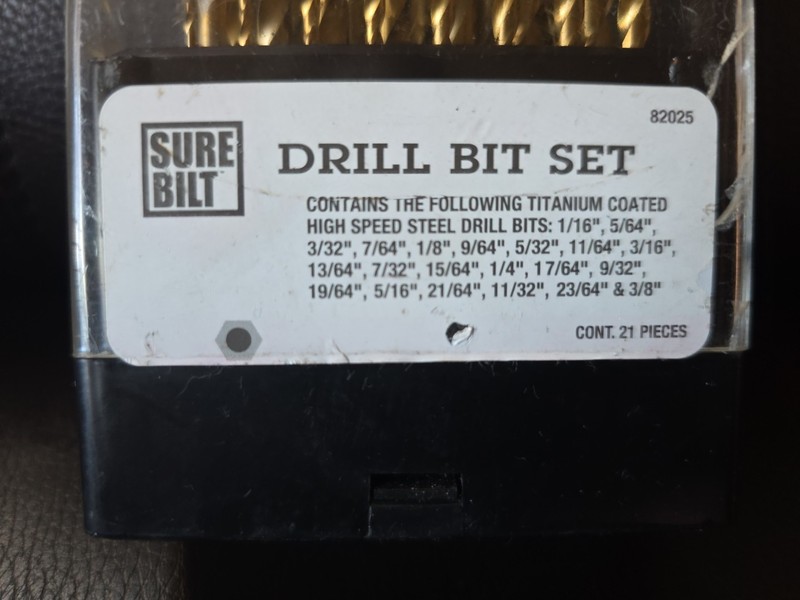 29PCS/Set HSS Drill Bits Black Gold Multi-Bits Twist Metal Drill Bit 1/16"-1/2" gallery
