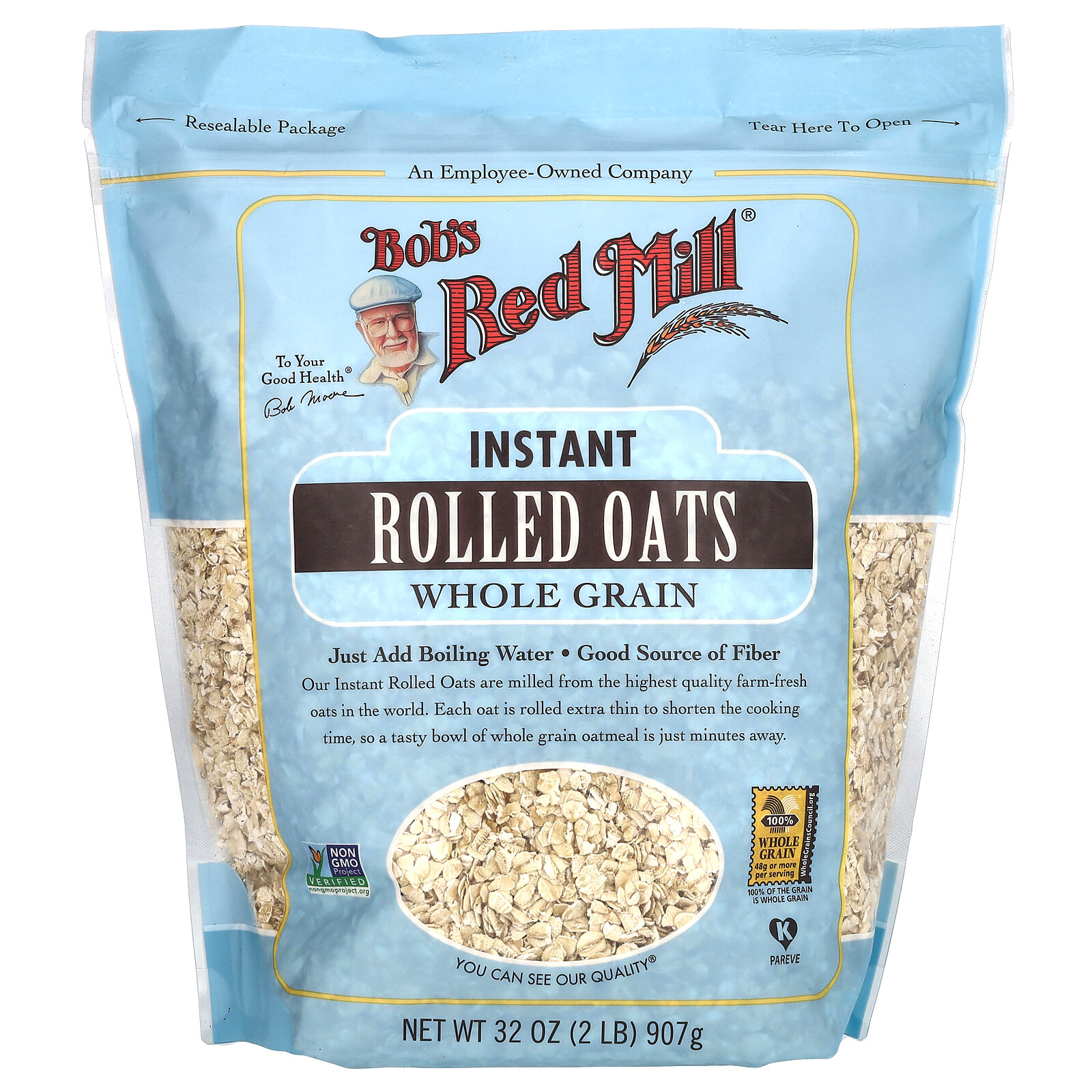 Instant Rolled Oats, Whole Grain, 32 oz (907 g) gallery