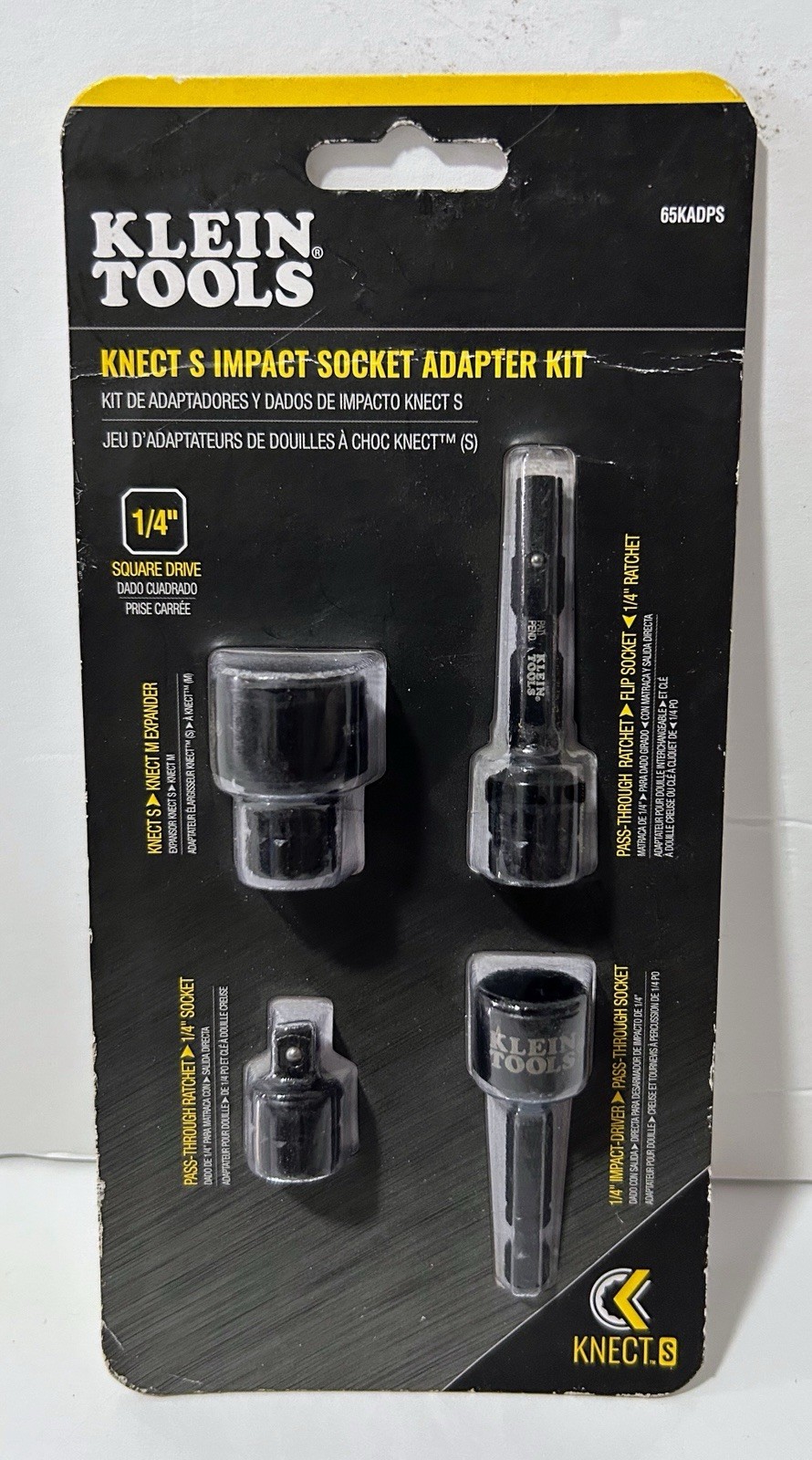 Klein Tools 65KADPS KNECT (S) Impact Socket Adapter Set, 4 1/4-Inch gallery
