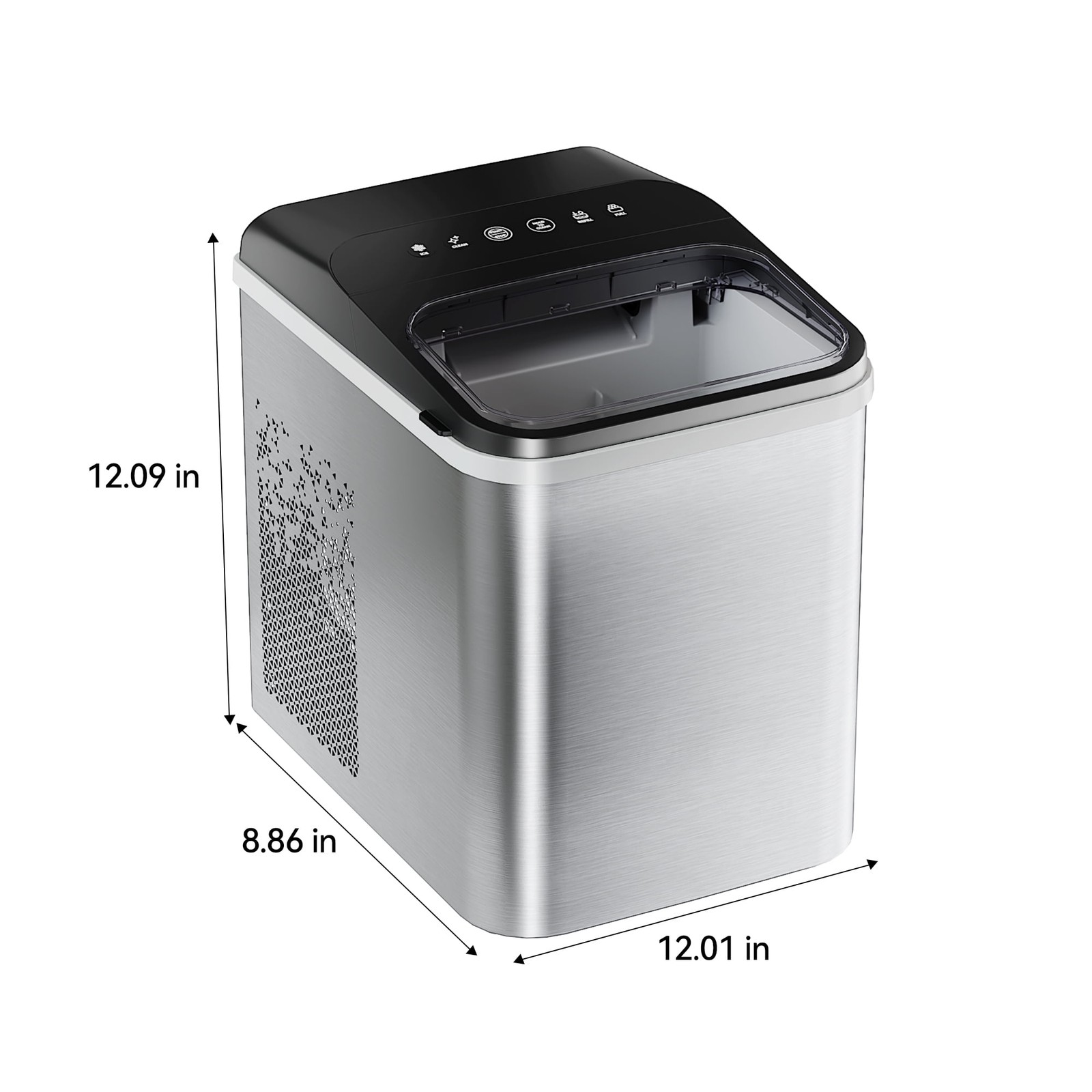 NICWIN Nugget Ice Maker Countertop Portable Ice Machine, 34 lb/Day, gallery