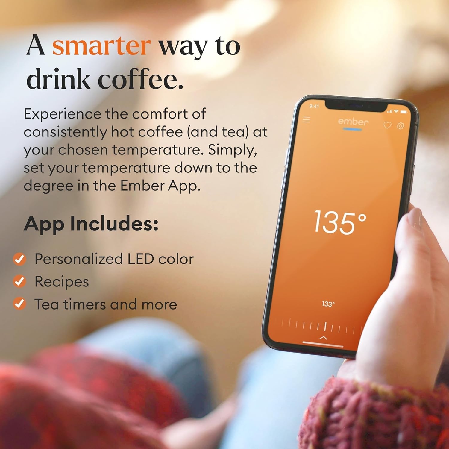 Ember App Temperature Control Smart Mug 2 10 Oz Heated Coffee Mug Black gallery