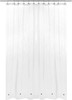 Barossa Design Plastic Shower Curtain 69"W x 70"L (Pack of 1), 1a. Clear gallery