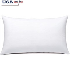 Polyester Throw Pillow Insert Soft Fluffy Cushion Durable Home Decor 12×20 New