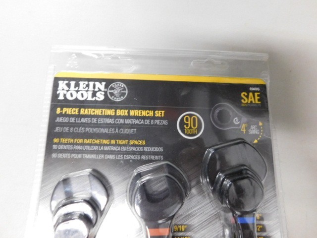Klein Tools 69408G 8pc SAE 90-Tooth Ratcheting Wrench Set 5/16-3/4 gallery
