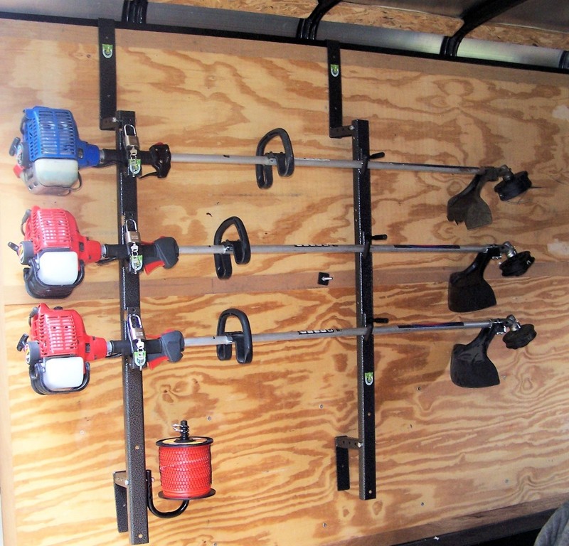 3Place Weedeater Trimmer Trailer Racks ENCLOSED Free Trimmer Line Holder PK5-PK6 gallery