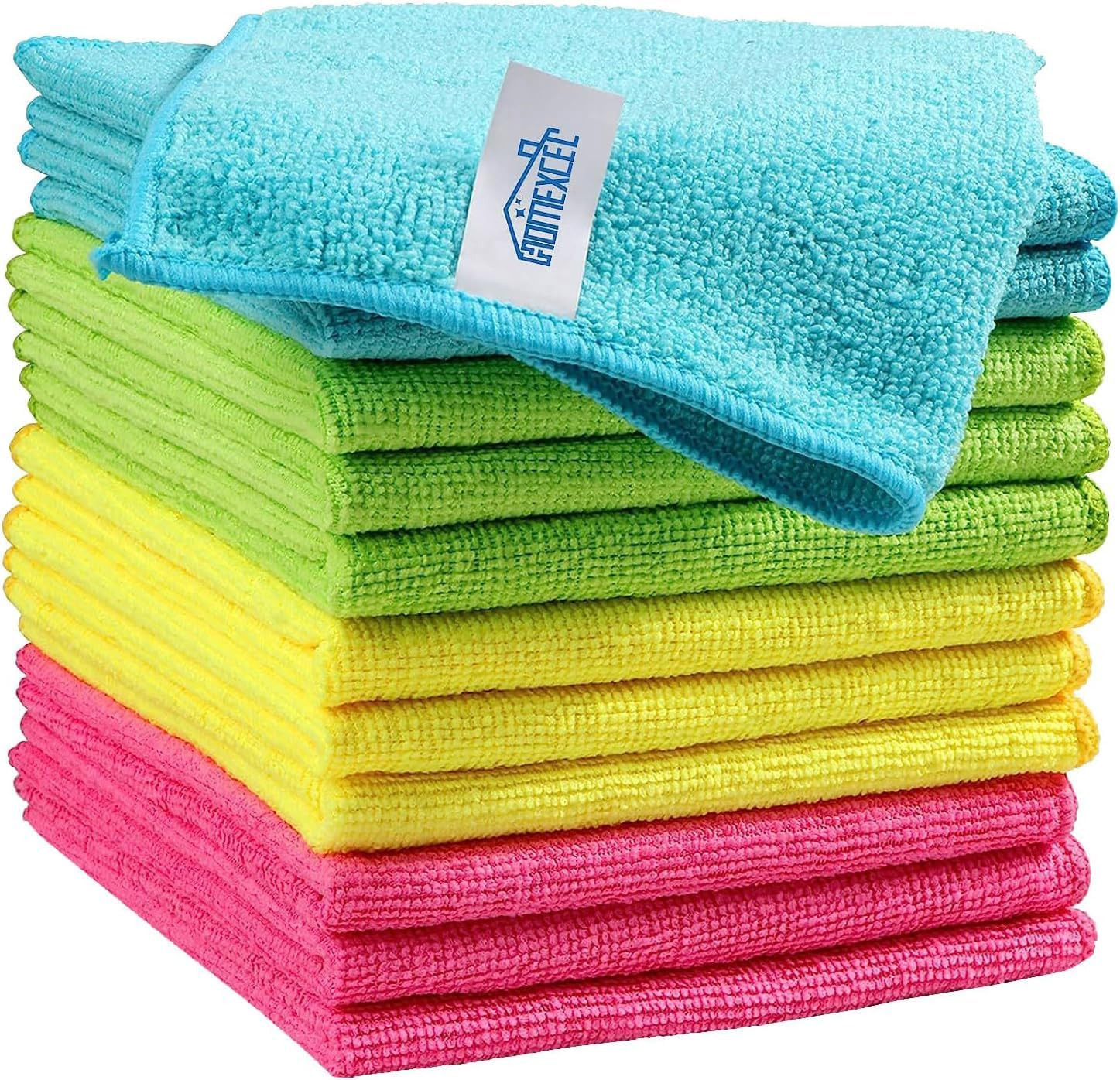 Microfiber Cleaning Cloth,12 Pack Cleaning Rags, Cleaning Towels with 4 Color As gallery
