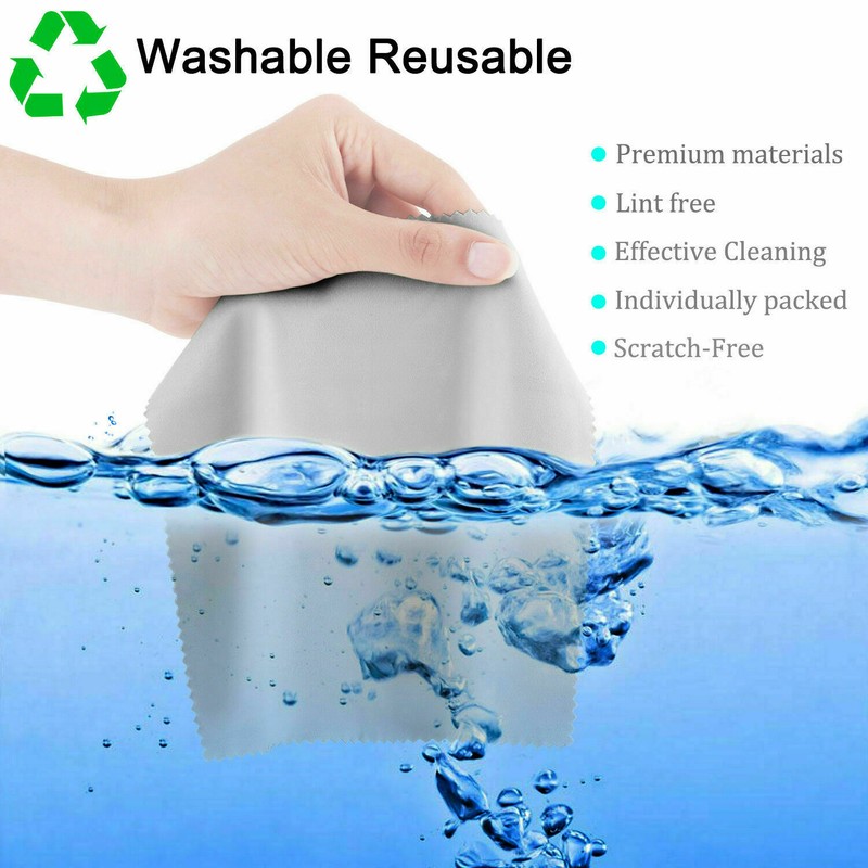 20x Microfiber Cleaner Cleaning Cloth For Phone Screen Camera Lens Eye Glasses gallery