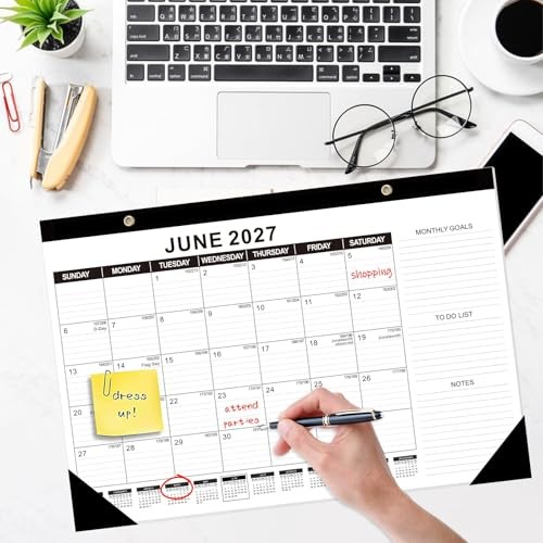 Desk Calendar 2026-2027 (Jun. 2026 - Dec. 2027), 19 17"x11.5" Jun 1 pack gallery