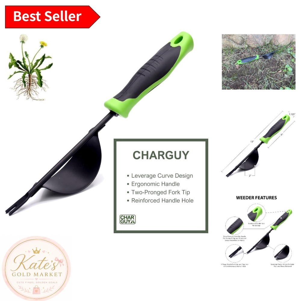 Leverage Design Weed Puller with Comfort Grip - Efficient Gardening Solution