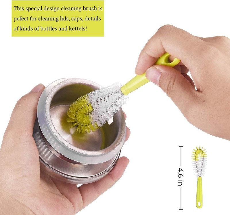 8-Pack Bottle Cleaning Brush Set - Long Bottle Cleaner for Washing Beer/Wine Nar gallery
