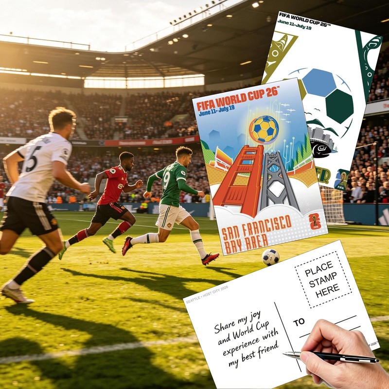 2026 World Cup Postcards Pack, 32 Count, 16 Designs, 4x6 in gallery