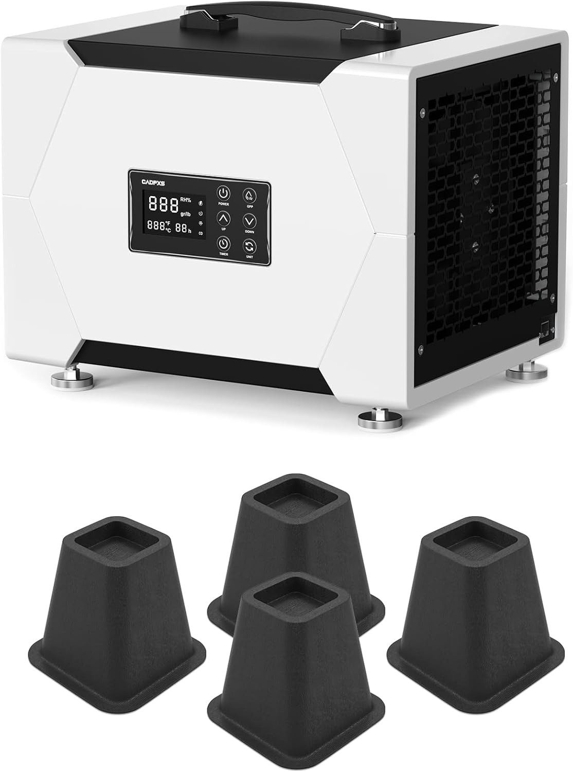 CADPXS Crawl Space Dehumidifier 80 Pint+Dehumidifier Riser Kit, Noise Reduction gallery