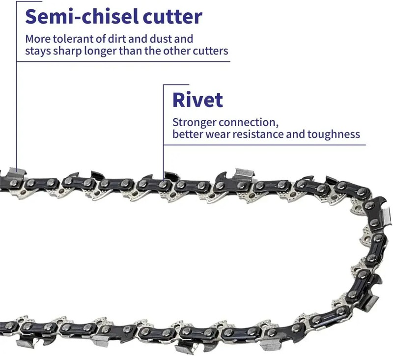 3 Pack S62 AdvanceCut Chainsaw Chain for 3/8 Inch Pitch 050 gauge, 62drive links gallery